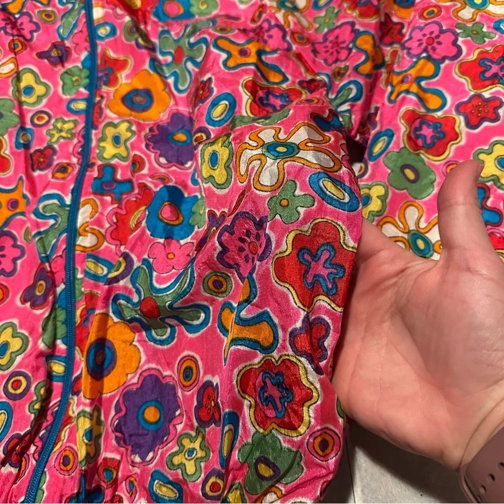 Vintage Colorful Floral Windbreaker - Picture 3 of 8
